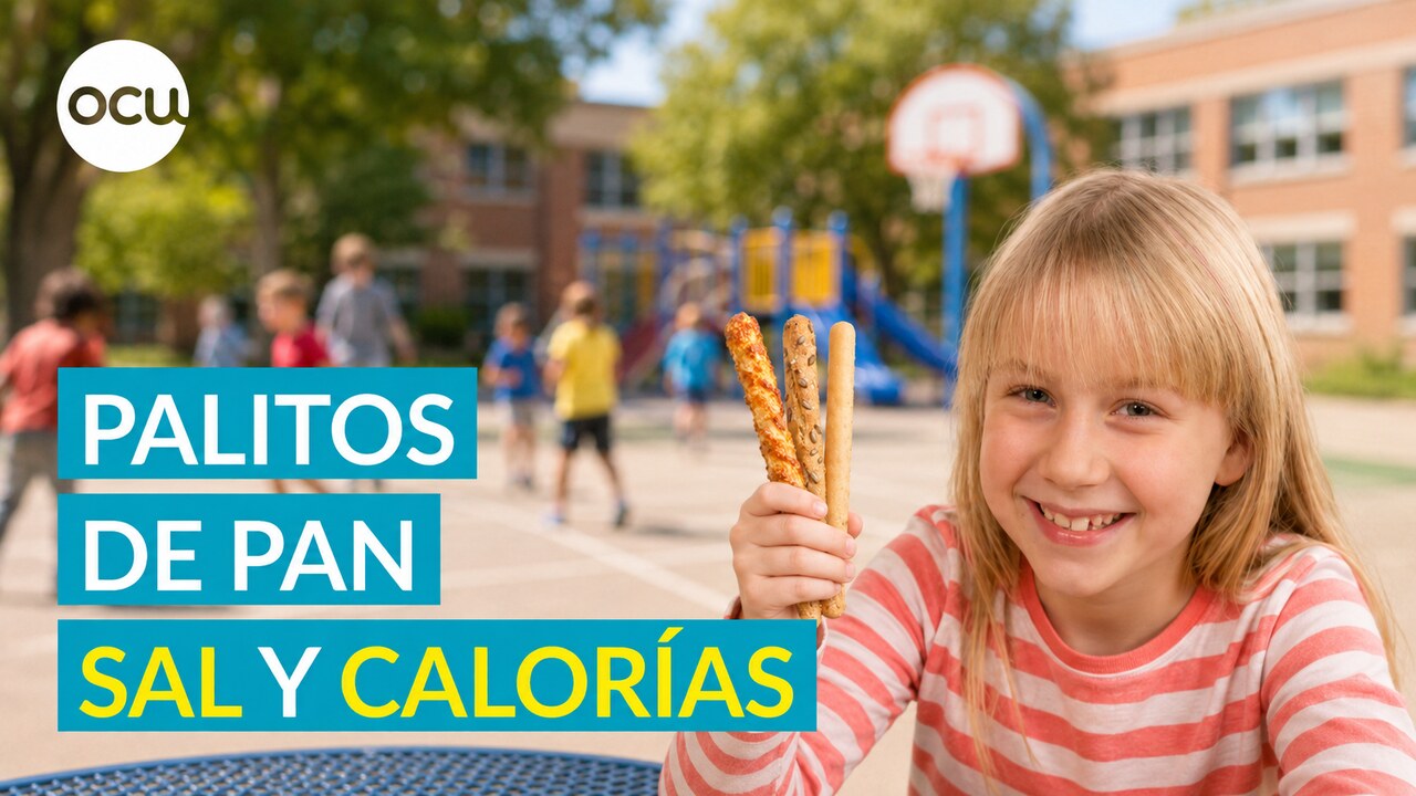  ¿Son saludables los palitos de pan? Ojo con la sal 🧂 y las calorías | OCU
