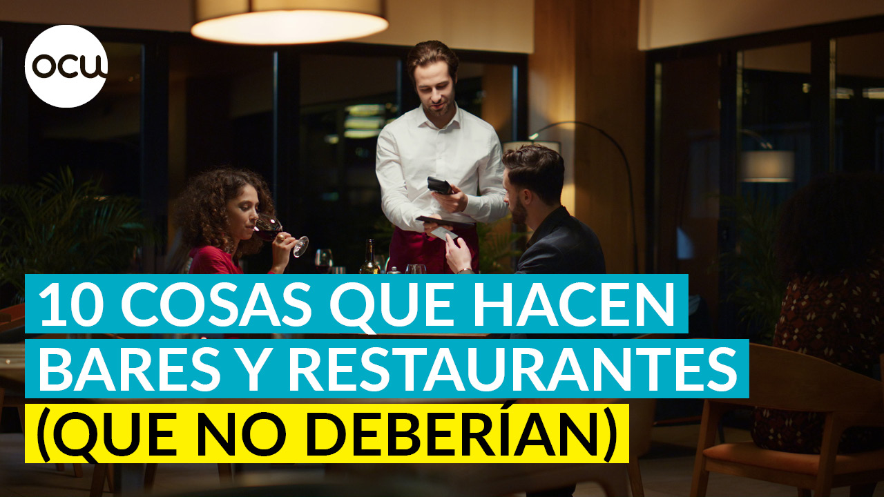 10 MALAS PRACTICAS EN BARES Y RESTAURANTES y que no deberían hacerlo