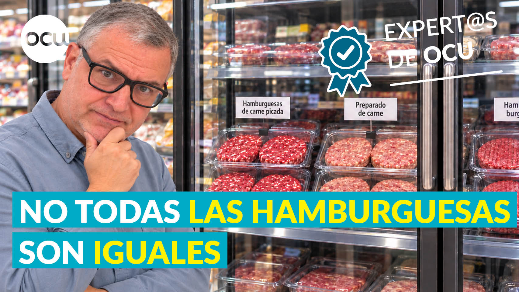 Hamburguesas del súper: ¿qué compras cuando pone «burger meat»?