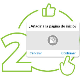 Paso 2- Confirmar para añadir acceso directo