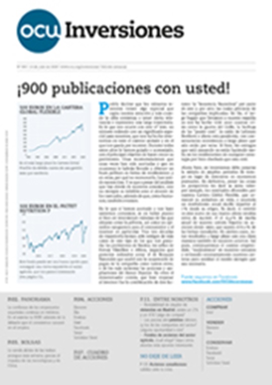 Boletín semanal OCU Inversiones nº 900