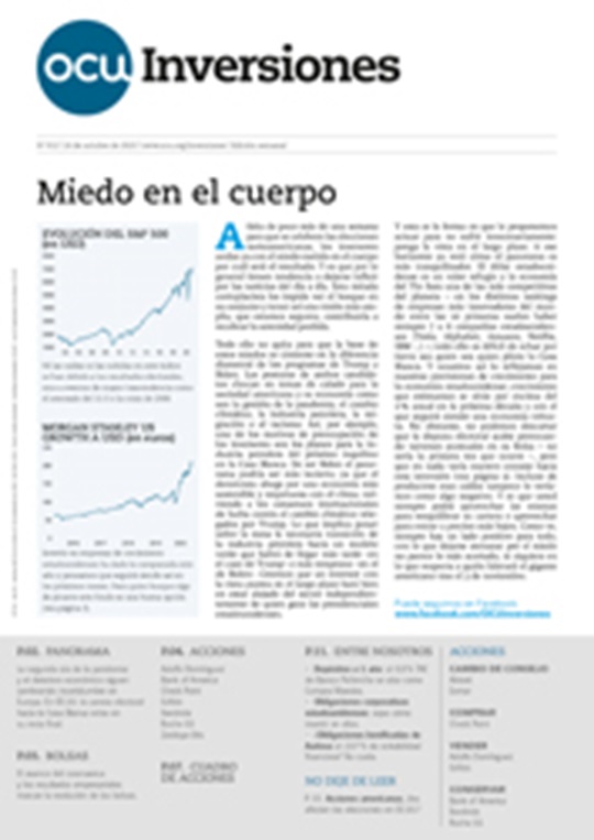 Revista semanal de OCU Inversiones nº 912.