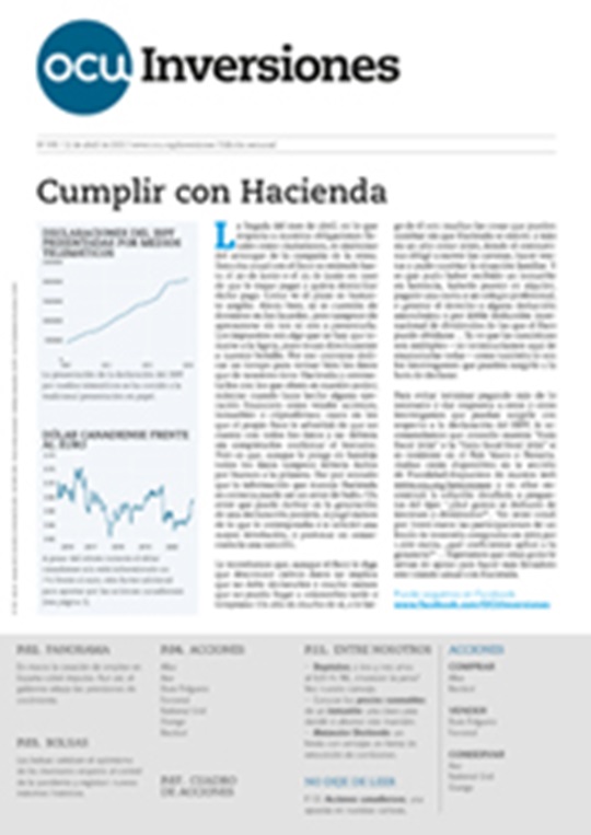 Revista semanal de OCU Inversiones nº 935.