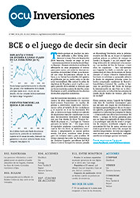  Portada de la revista semanal de OCU Inversiones nº 949.