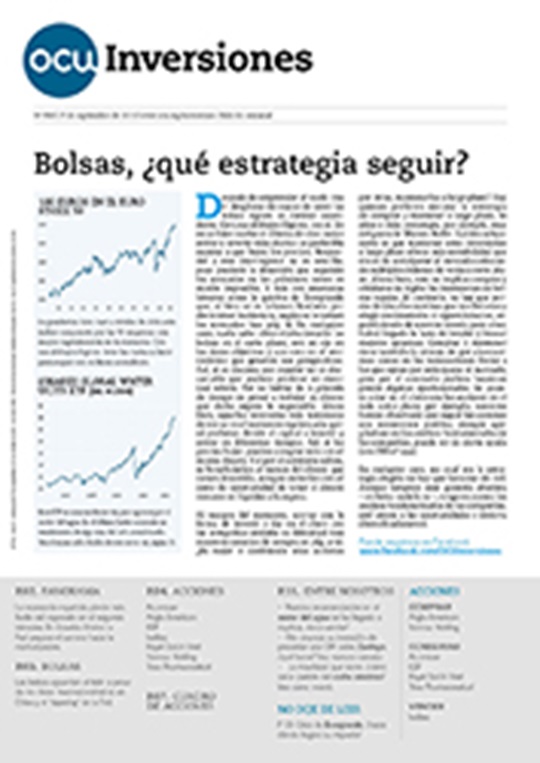 Portada de la revista semanal de OCU Inversiones n º 956.