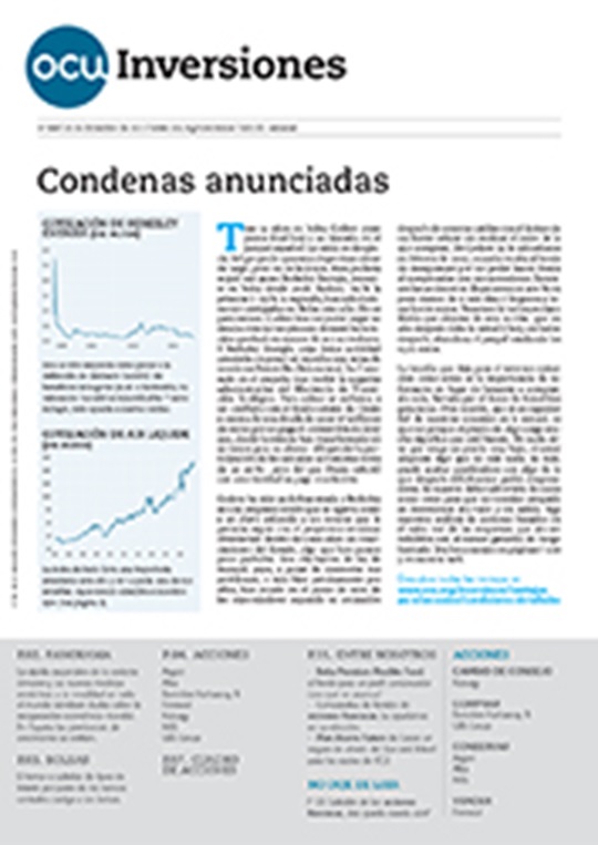 Portada de la revista semanal OCU Inversiones nº 968