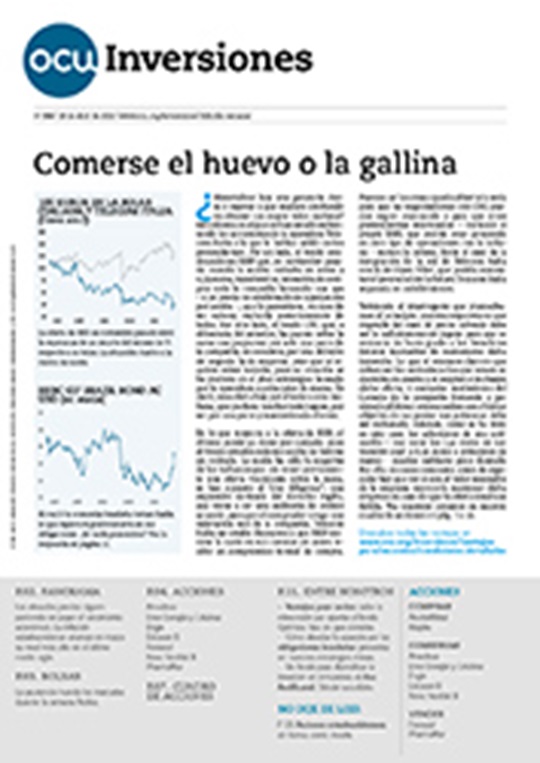 Portada de la revista semanal de OCU Inversiones nº 984.
