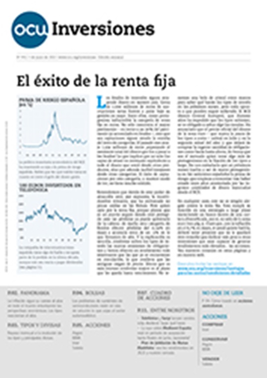 Portada de la revista semanal de OCU Inversiones nº 991.