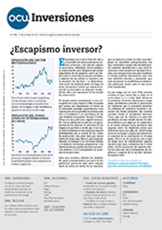 Portada de la revista semanal de OCU Inversiones nº 1.006