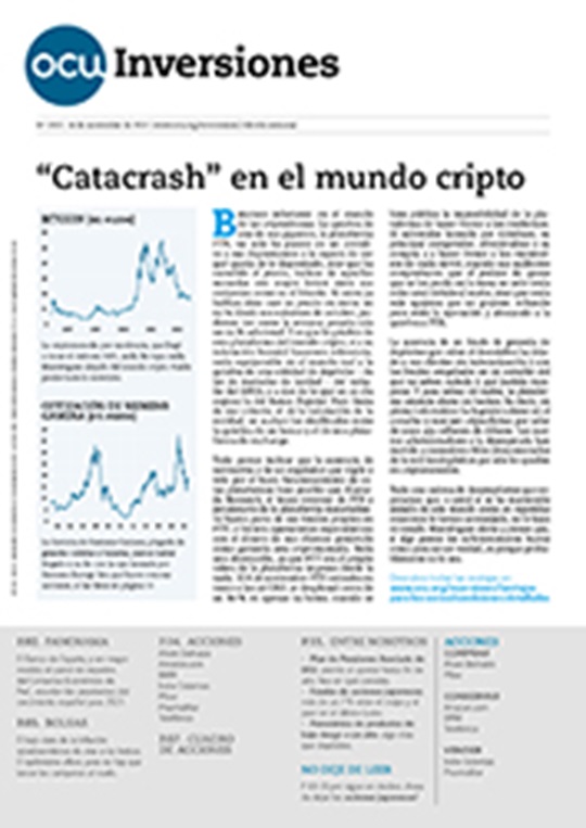 Portada de la revista semanal de OCU Inversiones nº 1.010.