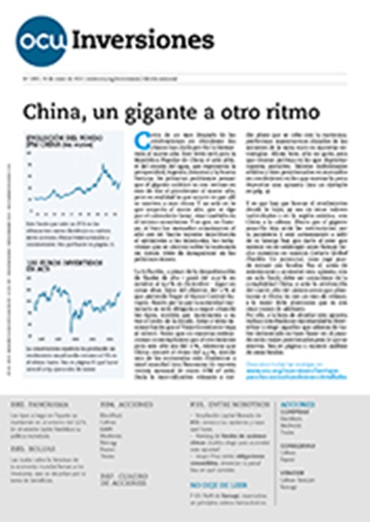 Portada de la revista semanal de OCU Inversiones nº 1.020.