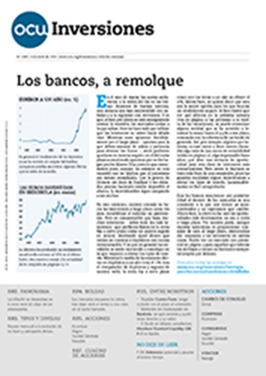 Portada de la revista semanal de OCU Inversiones nº 1.030.