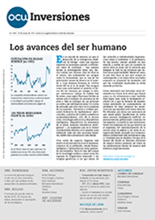 Portada de la revista semanal de OCU Inversiones nº 1.037.