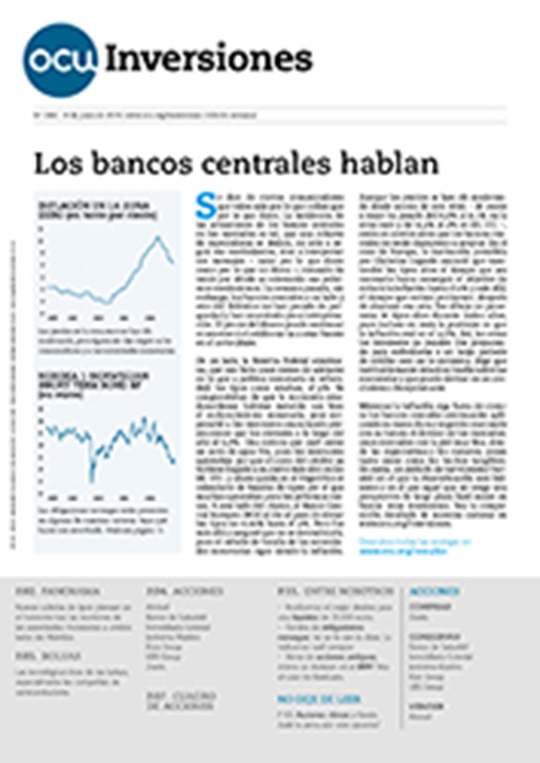 Portada de la revista semanal de OCU Inversiones nº 1.041.