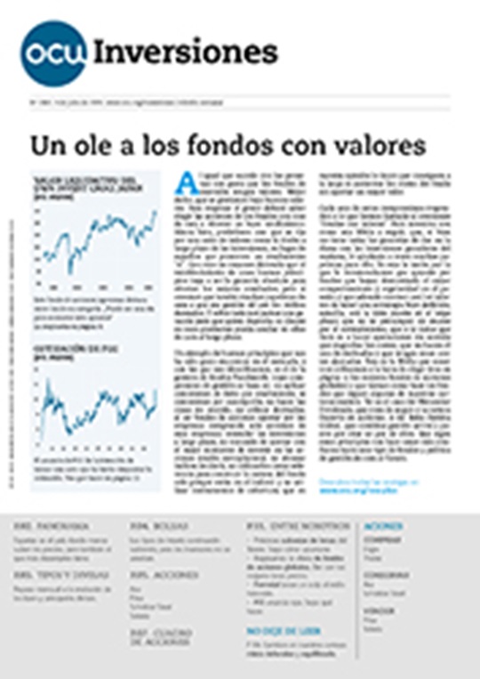Portada de la revista semanal de OCU Inversiones nº 1043.