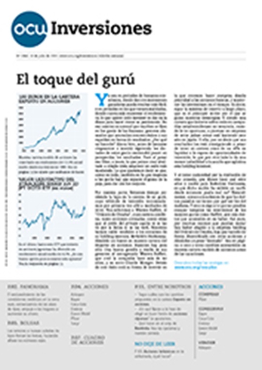 Portada de la revista semanal de OCU Inversiones nº 1.044.