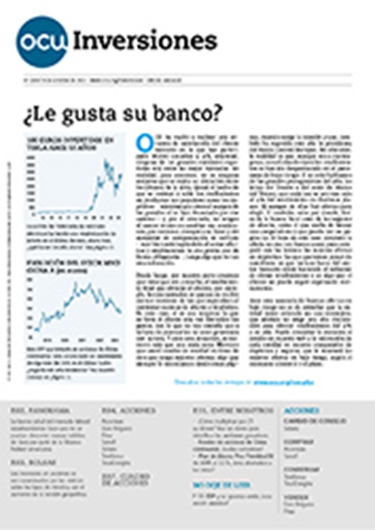 Portada de la revista semanal de OCU Inversiones nº 1.053.
