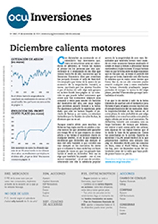 Portada de la revista semanal de OCU Inversiones nº 1.060.