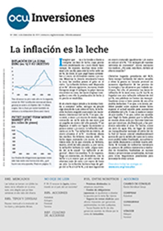 Portada de la revista semanal de OCU Inversiones nº 1.061.