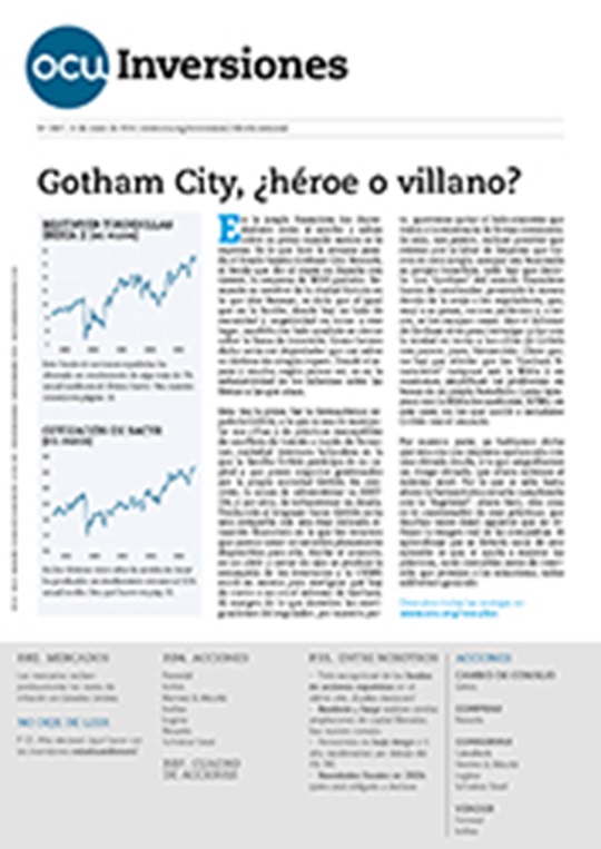 Portada de la revista semanal de OCU Inversiones nº 1.067.