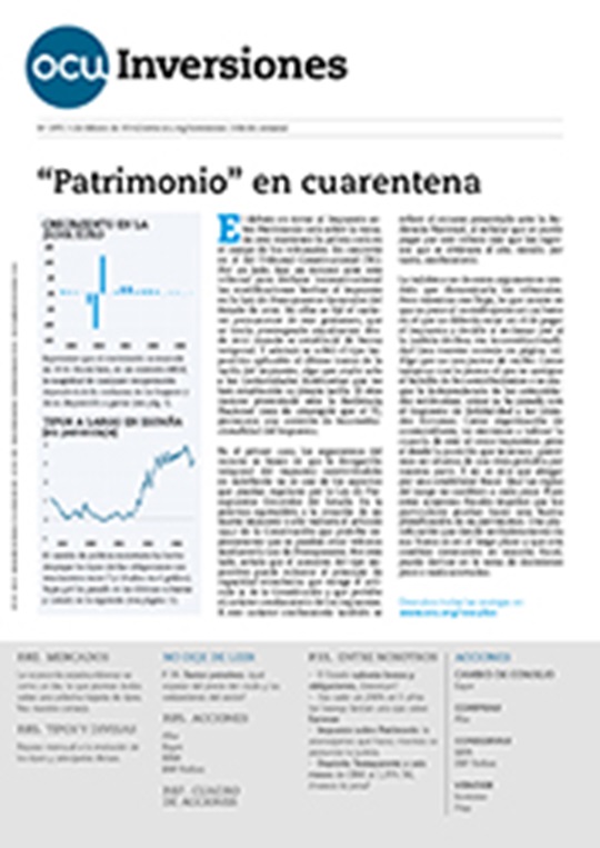 Portada de la revista semanal de OCU Inversiones nº 1.070.