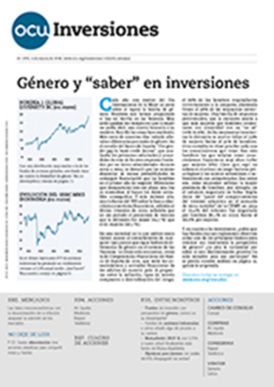 Portada de la revista semanal de OCU Inversiones nº 1.074.