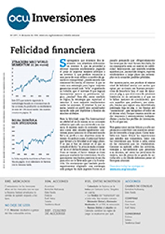 Portada de la revista semanal de OCU Inversiones nº 1.077.