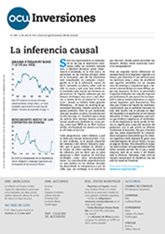 Portada de la revista semanal de OCU Inversiones nº 1080.