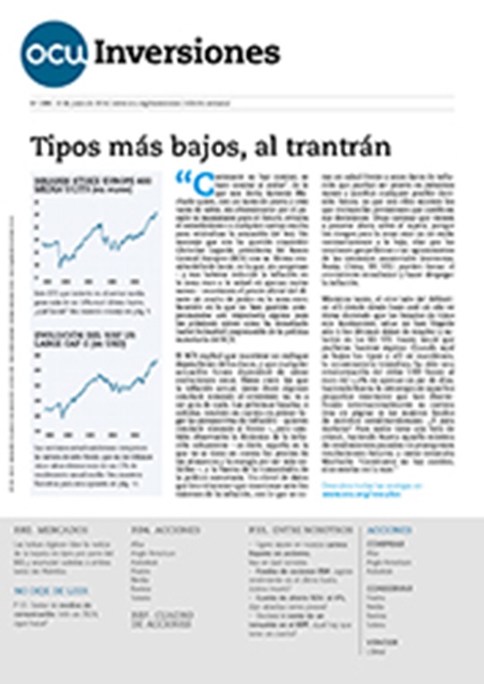 Portada de la revista semanal de OCU Inversiones nº 1088.
