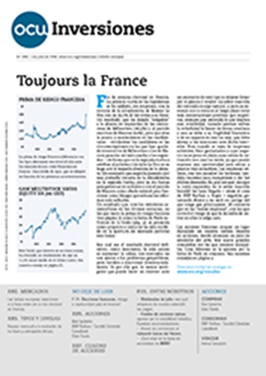 Portada de la revista semanal de OCU Inversiones nº 1.091.