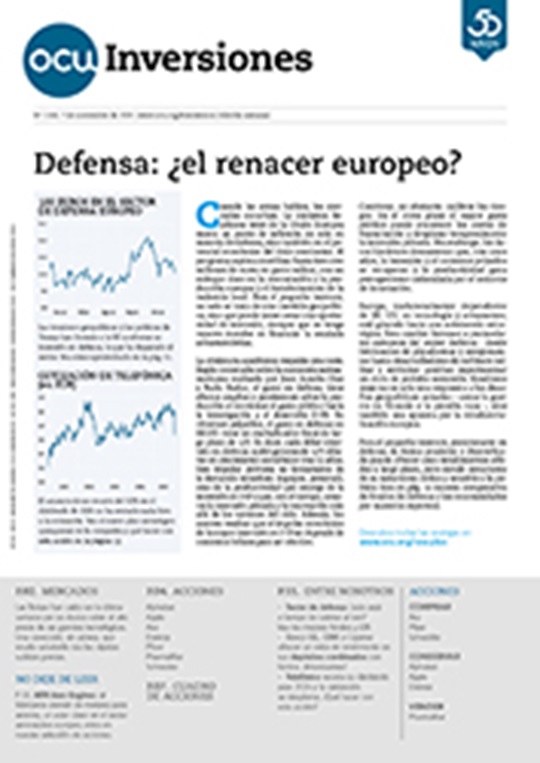 Portada de la revista semanal de OCU Inversiones nº 1.154.