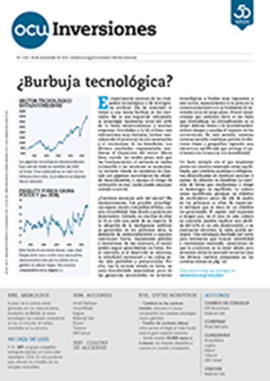 Portada de la revista semanal de OCU Inversiones nº 1.156.