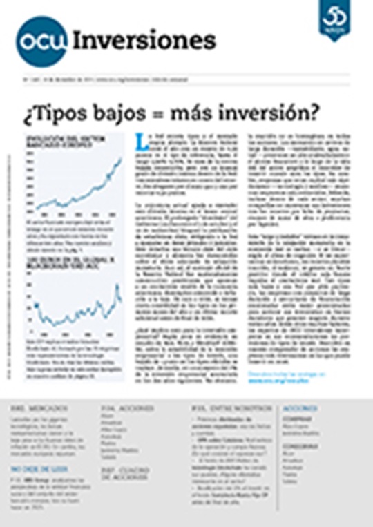 Portada de la revista semanal de OCU Inversiones nº 1.160.