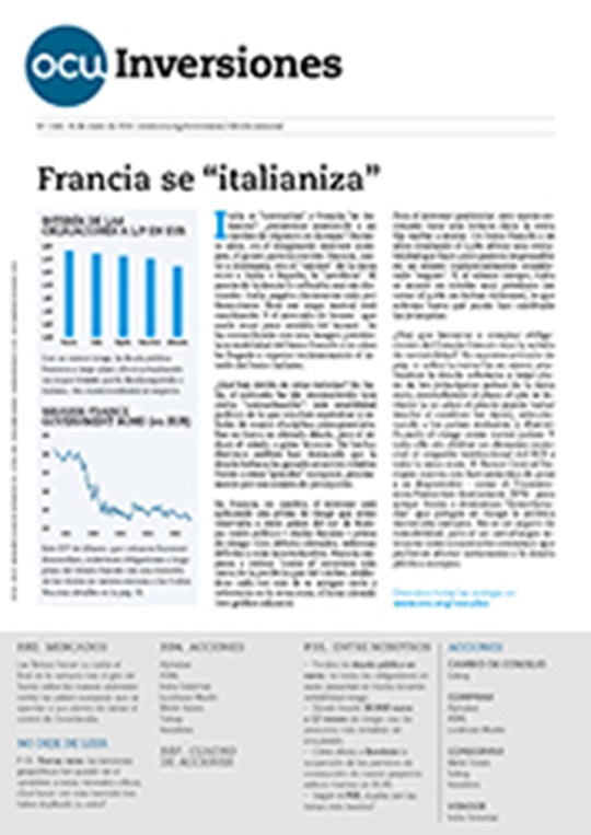 Portada de la revista semanal de OCU Inversiones nº 1.164.