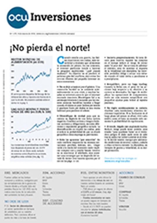 Portada de la revista semanal de OCU Inversiones nº 1.170.