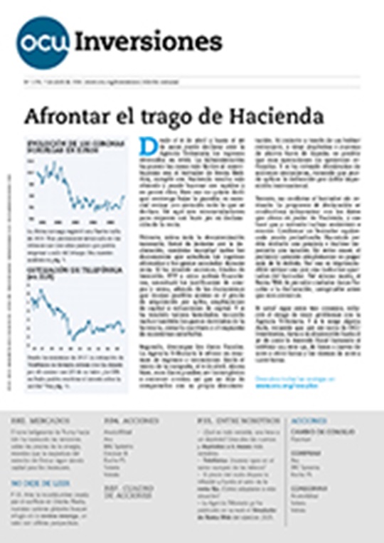 Portada de la revista semanal de OCU Inversiones nº 1.174.