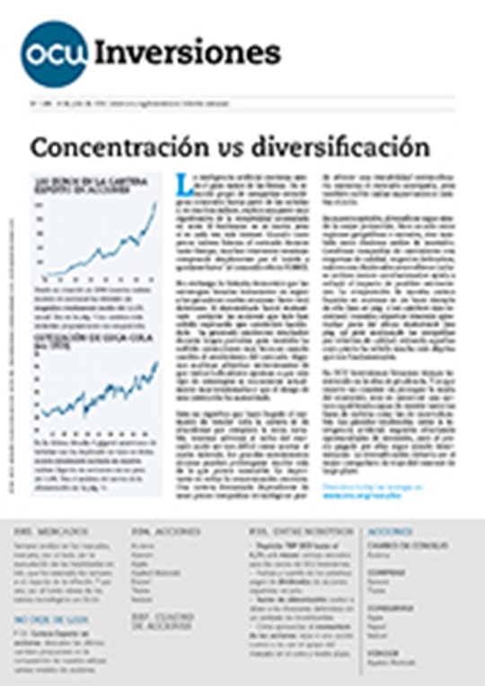 Portada de la revista semanal de OCU Inversiones nº 1.188.