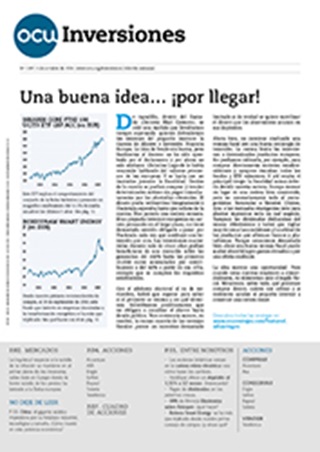 Portada de la revista semanal de OCU Inversiones nº 1.197.